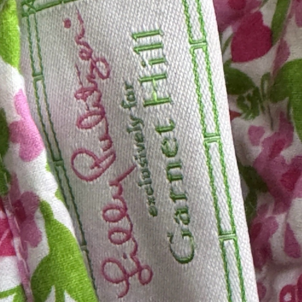 Lilly Pulitzer Pink & Lime Green Floral comforter full/queen like new